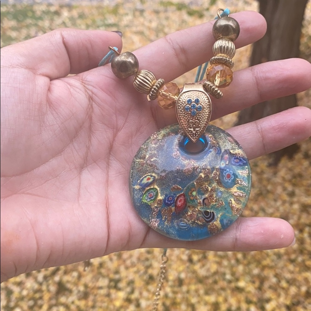 Blue Stone Necklace